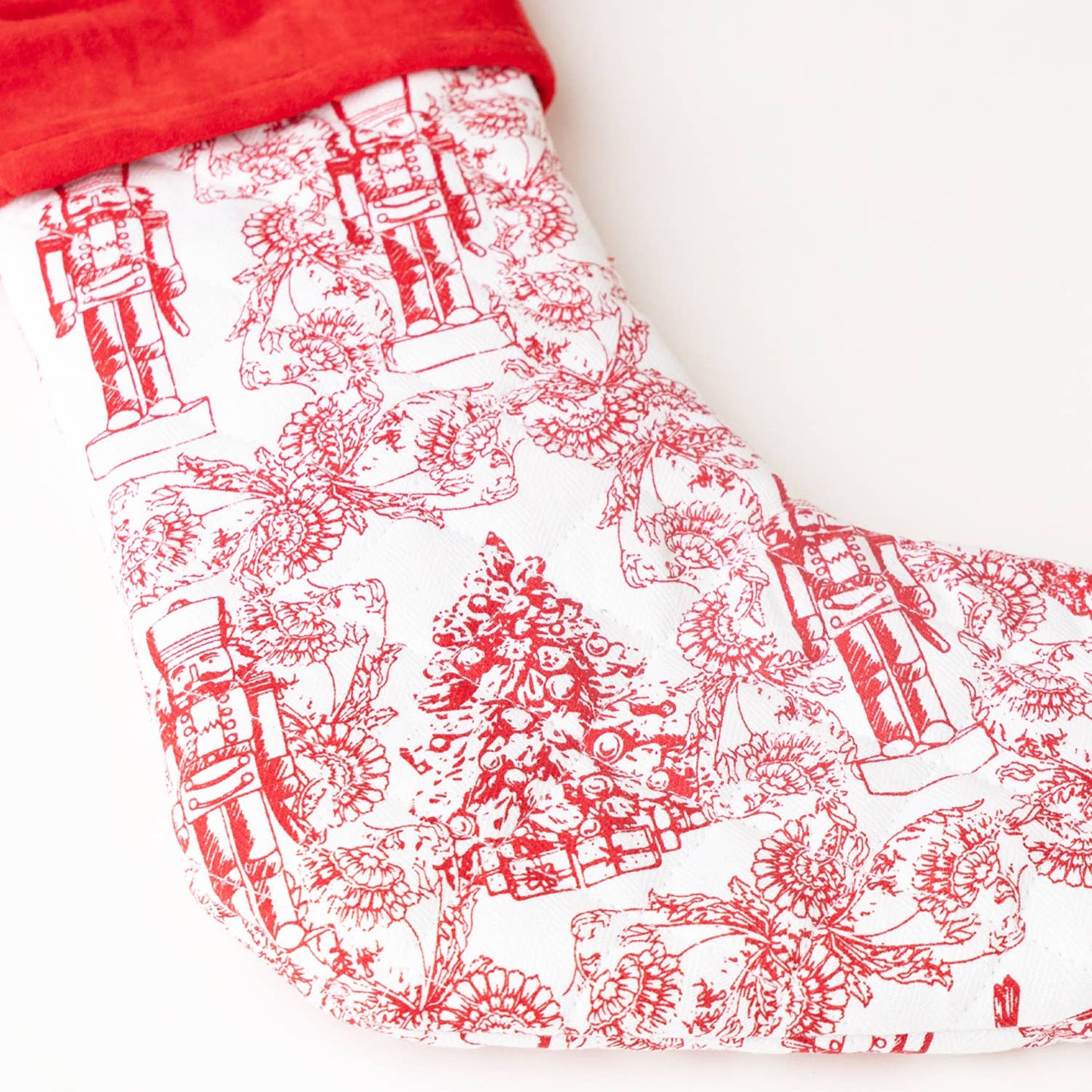 Classic Nutcracker Quilted Stocking