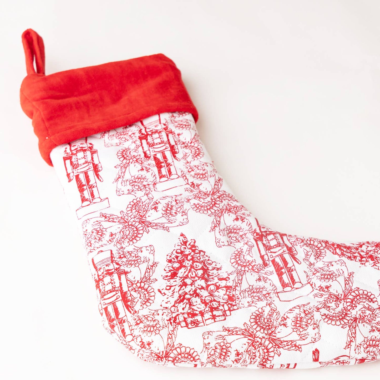 Classic Nutcracker Quilted Stocking